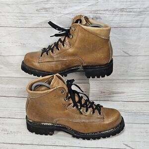 Vintage Hiking Leather Hiker Stomper Backpacking Womens Boots Size 5.5 N 27045